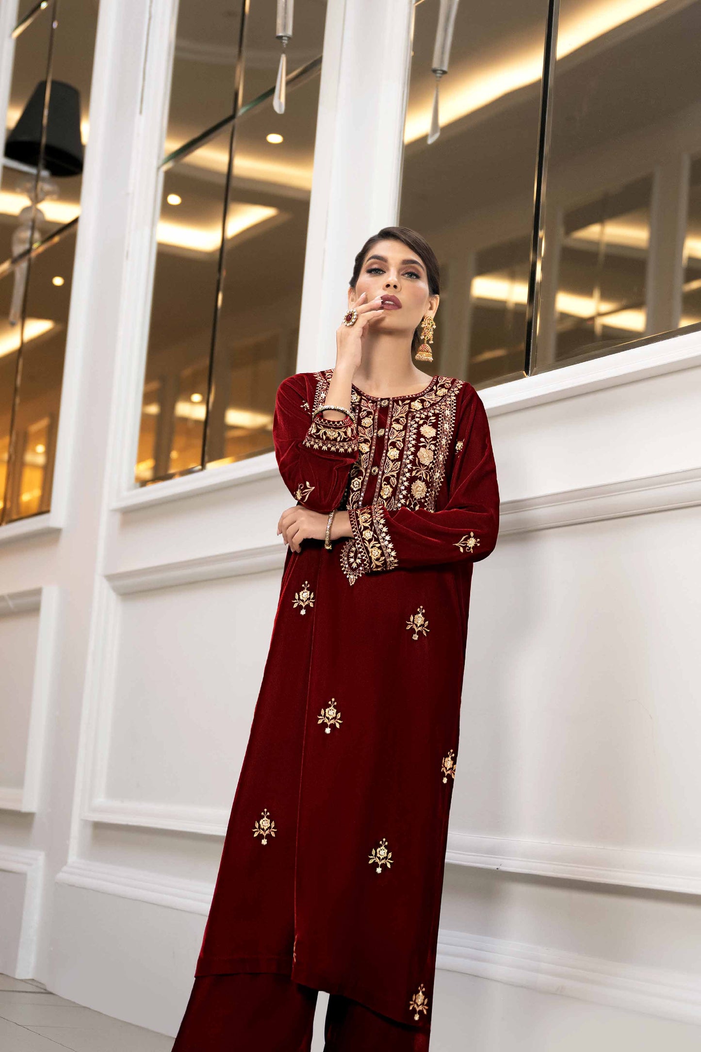 Nishat Linen - 2 Piece - Embroidered Suit - KFW23-22