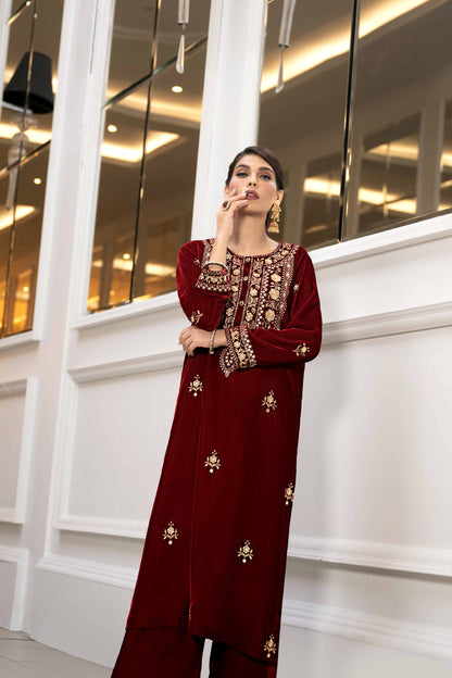 Nishat Linen - 2 Piece - Embroidered Suit - KFW23-22