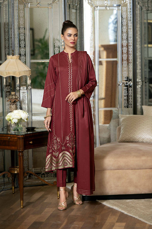 Nishat Linen - 3 Piece - Embroidered Suit - KFW23-31