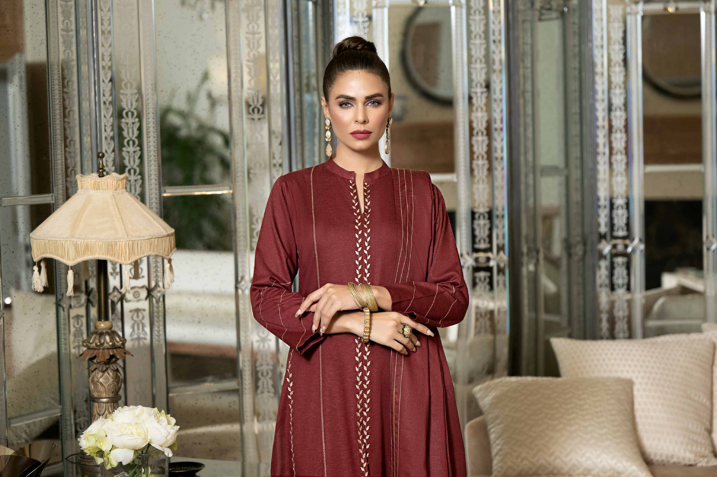 Nishat Linen - 3 Piece - Embroidered Suit - KFW23-31