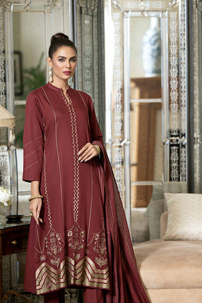 Nishat Linen - 3 Piece - Embroidered Suit - KFW23-31