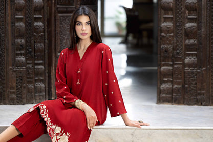 Nishat Linen - 2 Piece - Embroidered Suit - KFW23-32