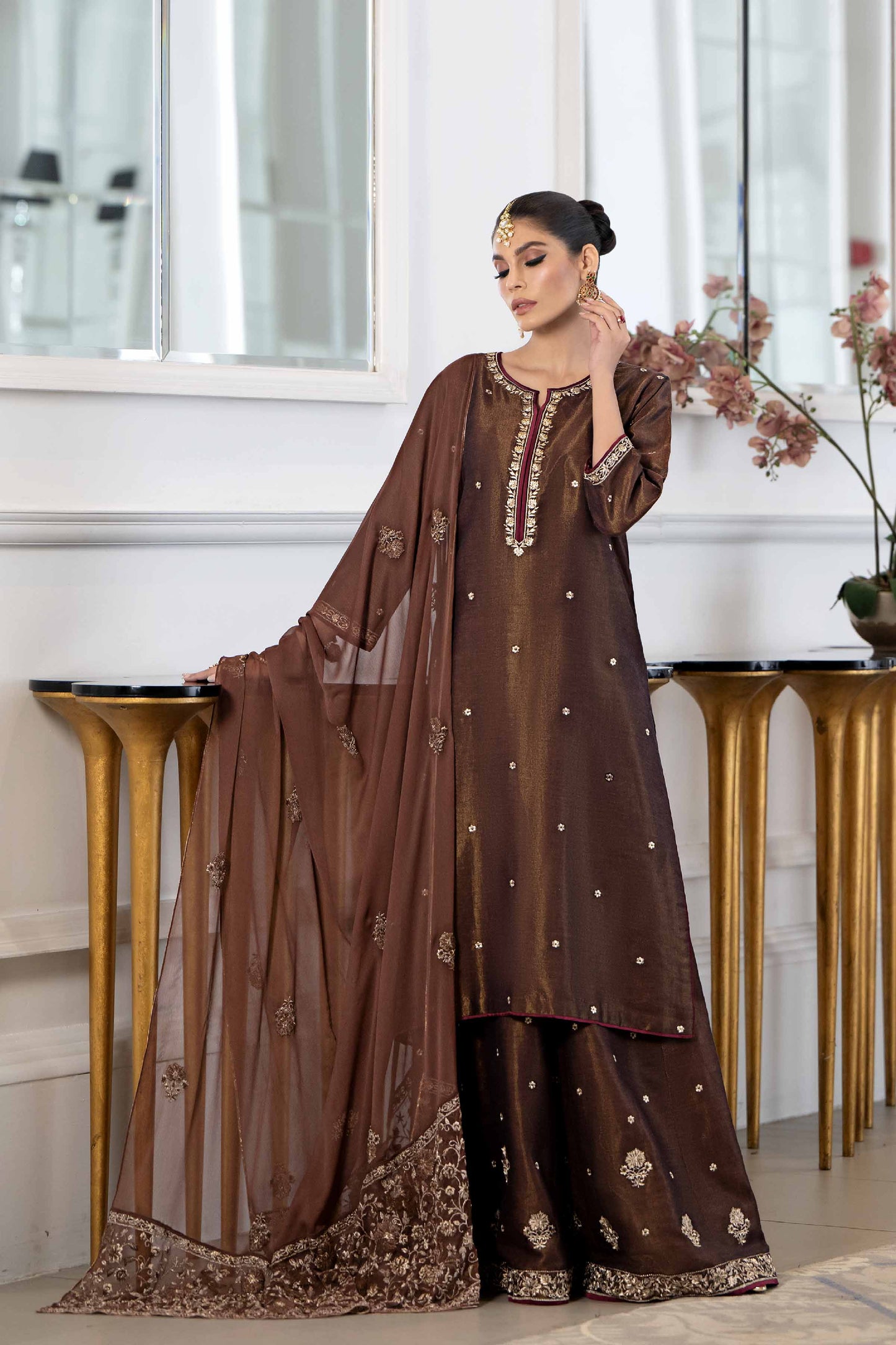 Nishat Linen - 3 piece - Embroidered Suit - KFW23-34