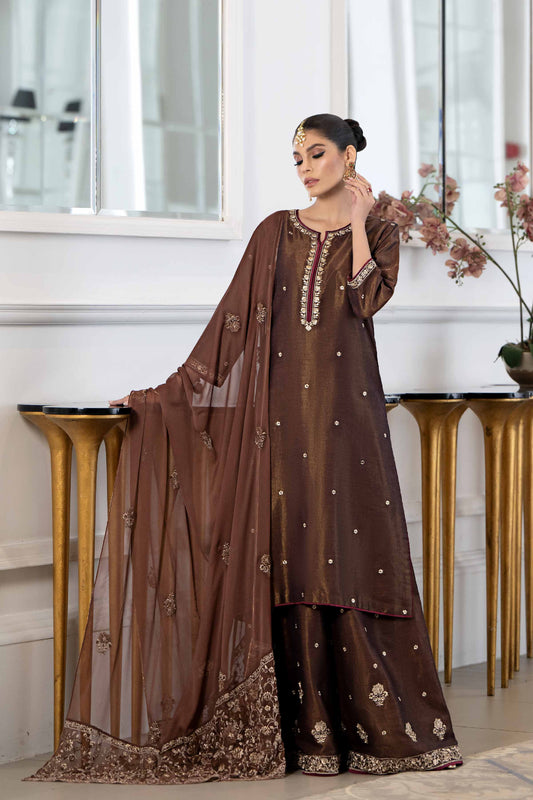 Nishat Linen - 3 piece - Embroidered Suit - KFW23-34