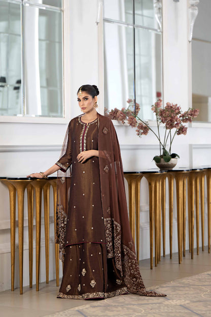 Nishat Linen - 3 piece - Embroidered Suit - KFW23-34
