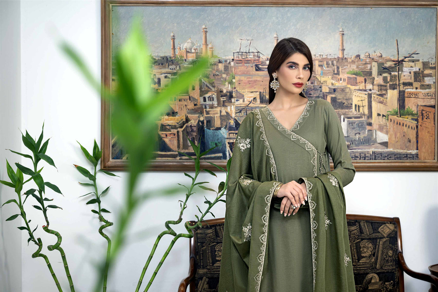 Nishat Linen - 3 piece - Embroidered Suit - KFW23-37