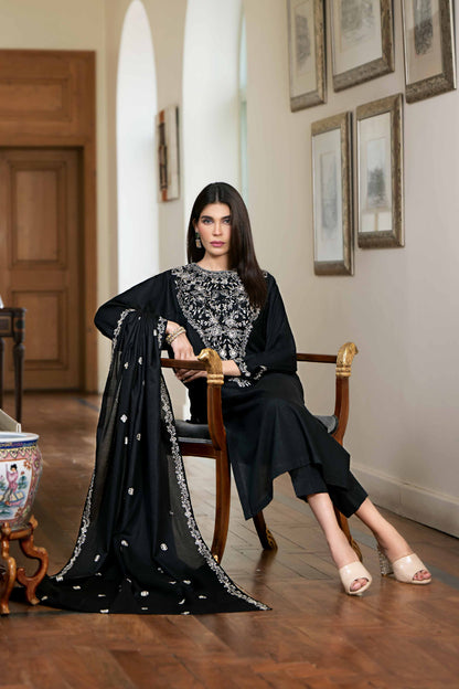 Nishat Linen - 3 Piece - Embroidered Suit - KFW23-38