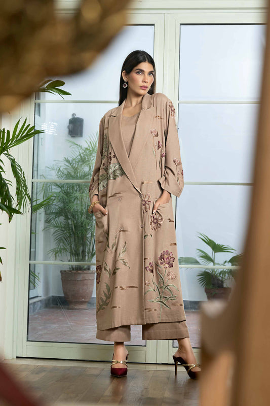 Nishat Linen - 3 Piece - Embroidered Suit - KFW23-39