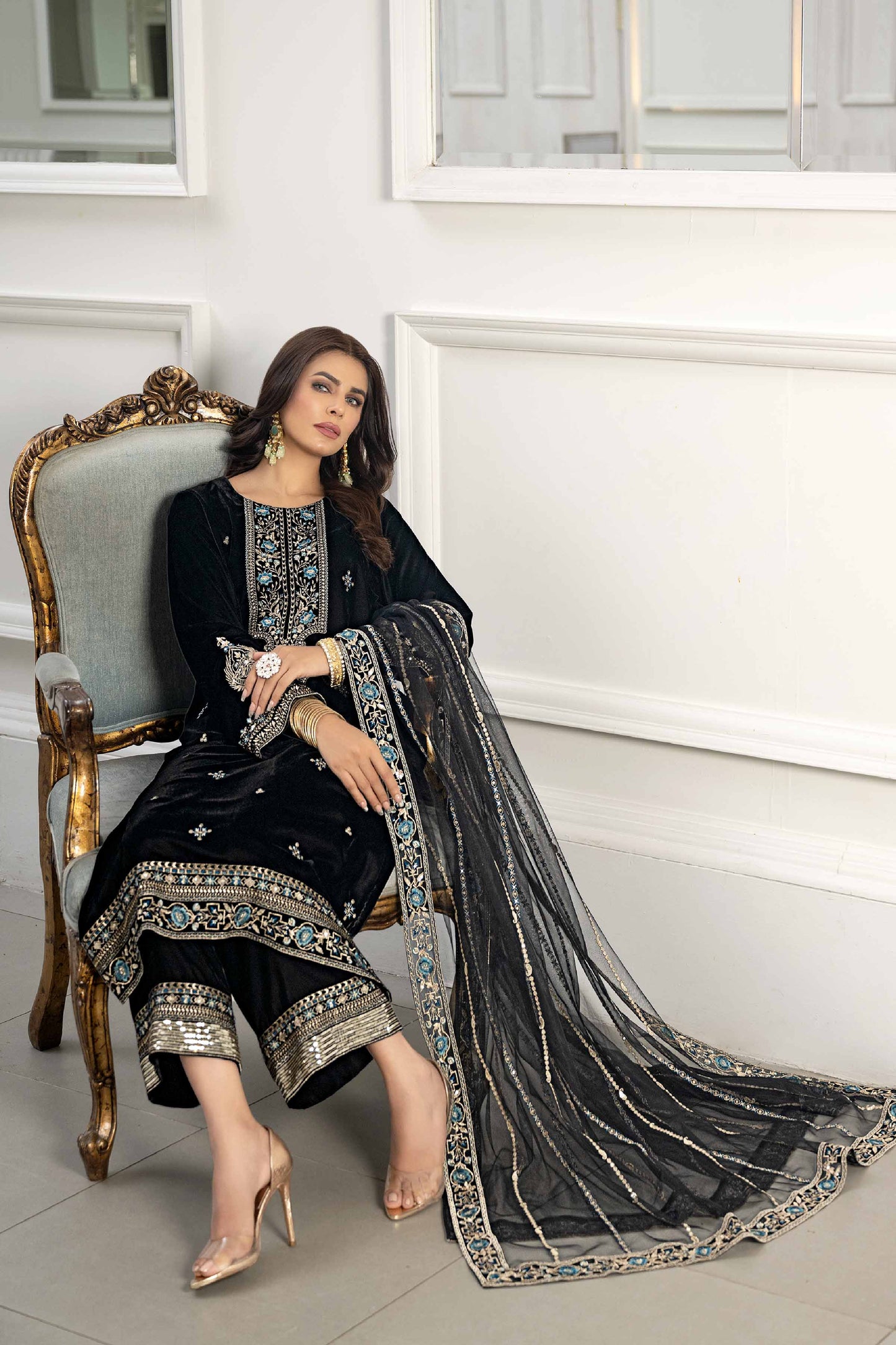 Nishat Linen - 3 Piece - Embroidered Suit - KFW23-41