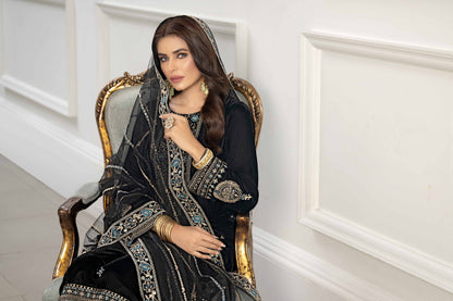 Nishat Linen - 3 Piece - Embroidered Suit - KFW23-41