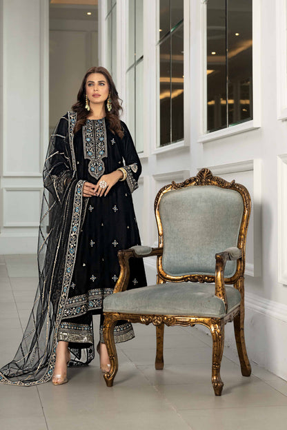 Nishat Linen - 3 Piece - Embroidered Suit - KFW23-41