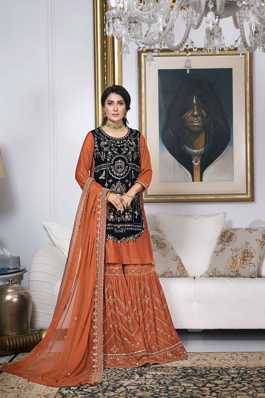 Nishat Linen - 3 piece - Embroidered Suit - KFW23-43
