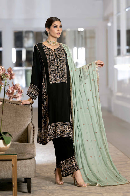 Nishat Linen - 3 Piece - Embroidered Suit - KFW23-44