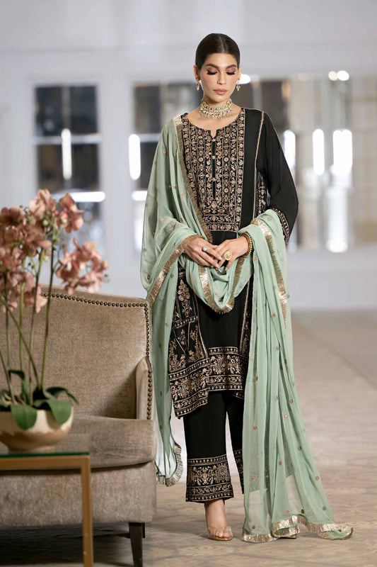 Nishat Linen - 3 Piece - Embroidered Suit - KFW23-44