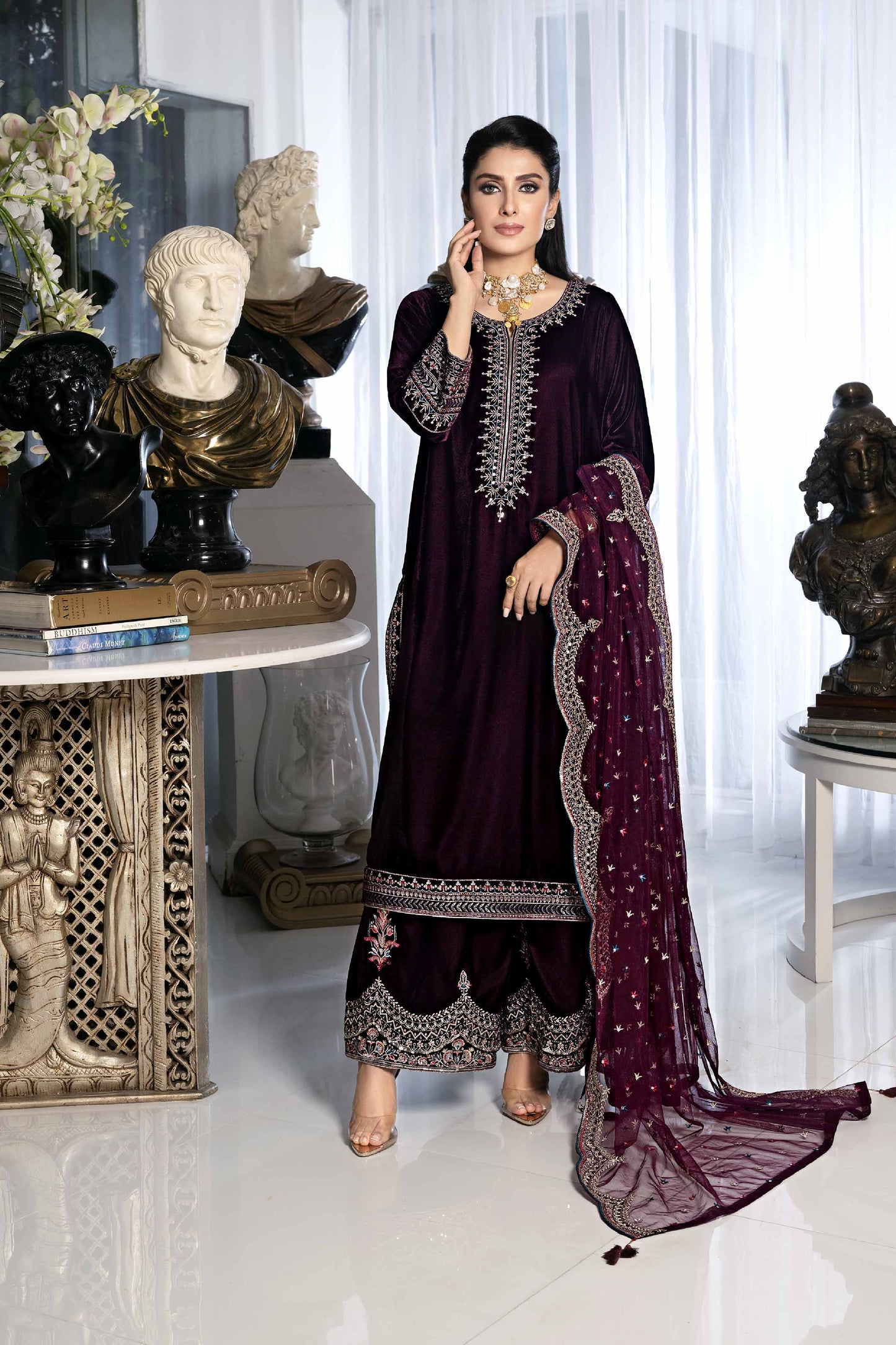 Nishat Linen - 3 Piece - Embroidered Suit - KFW23-46