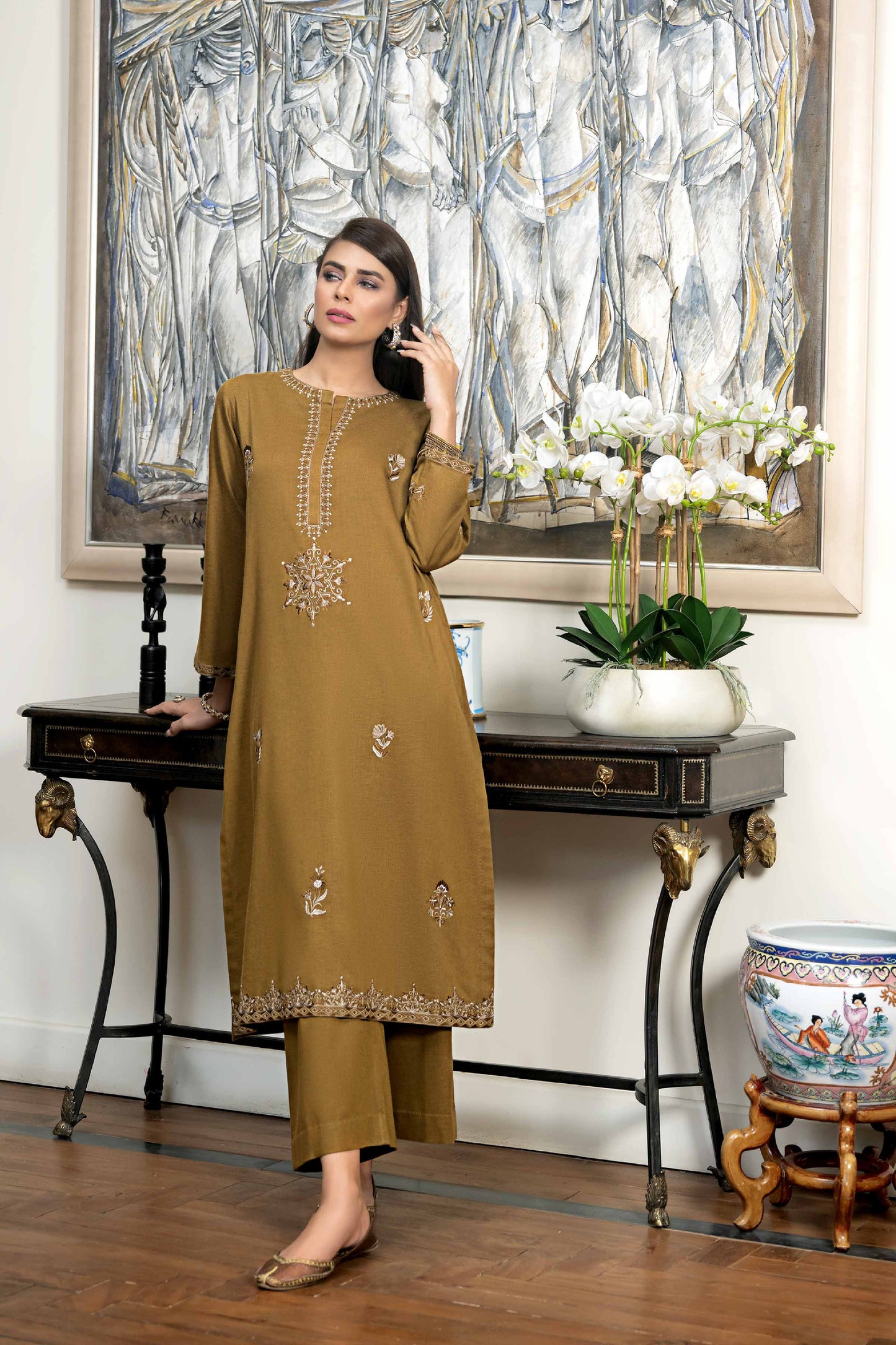 Nishat Linen - 2 Piece - Embroidered Suit - KFW23-47