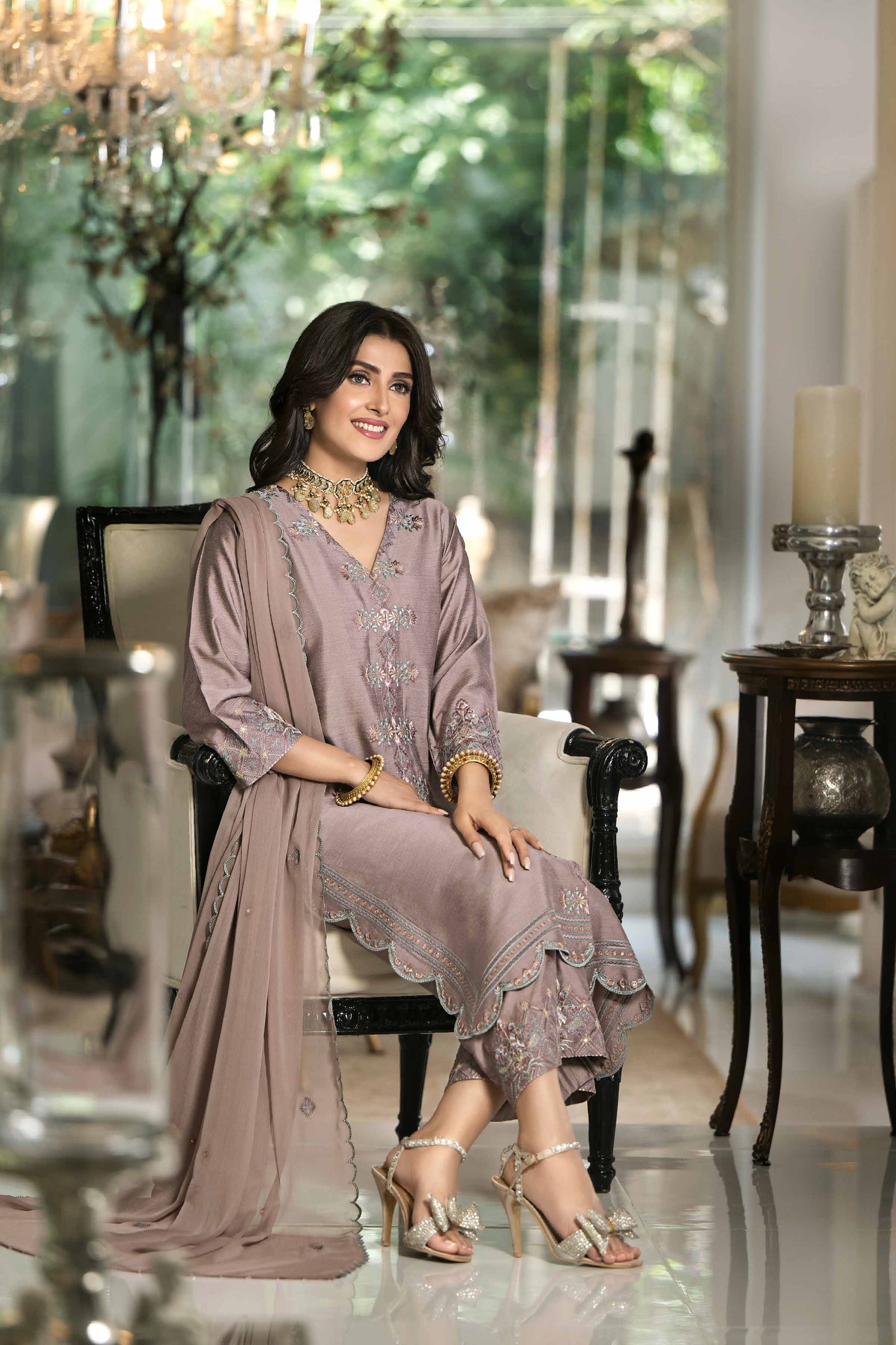 Nishat Linen - 3 piece - Embroidered Suit - KFW23-50