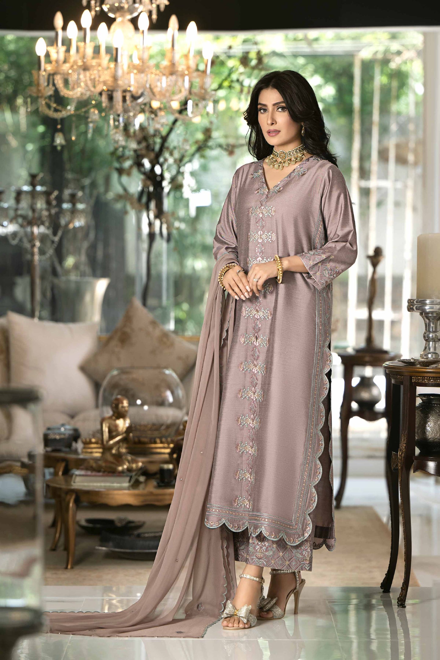Nishat Linen - 3 piece - Embroidered Suit - KFW23-50