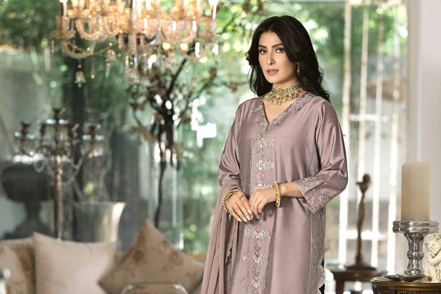 Nishat Linen - 3 piece - Embroidered Suit - KFW23-50