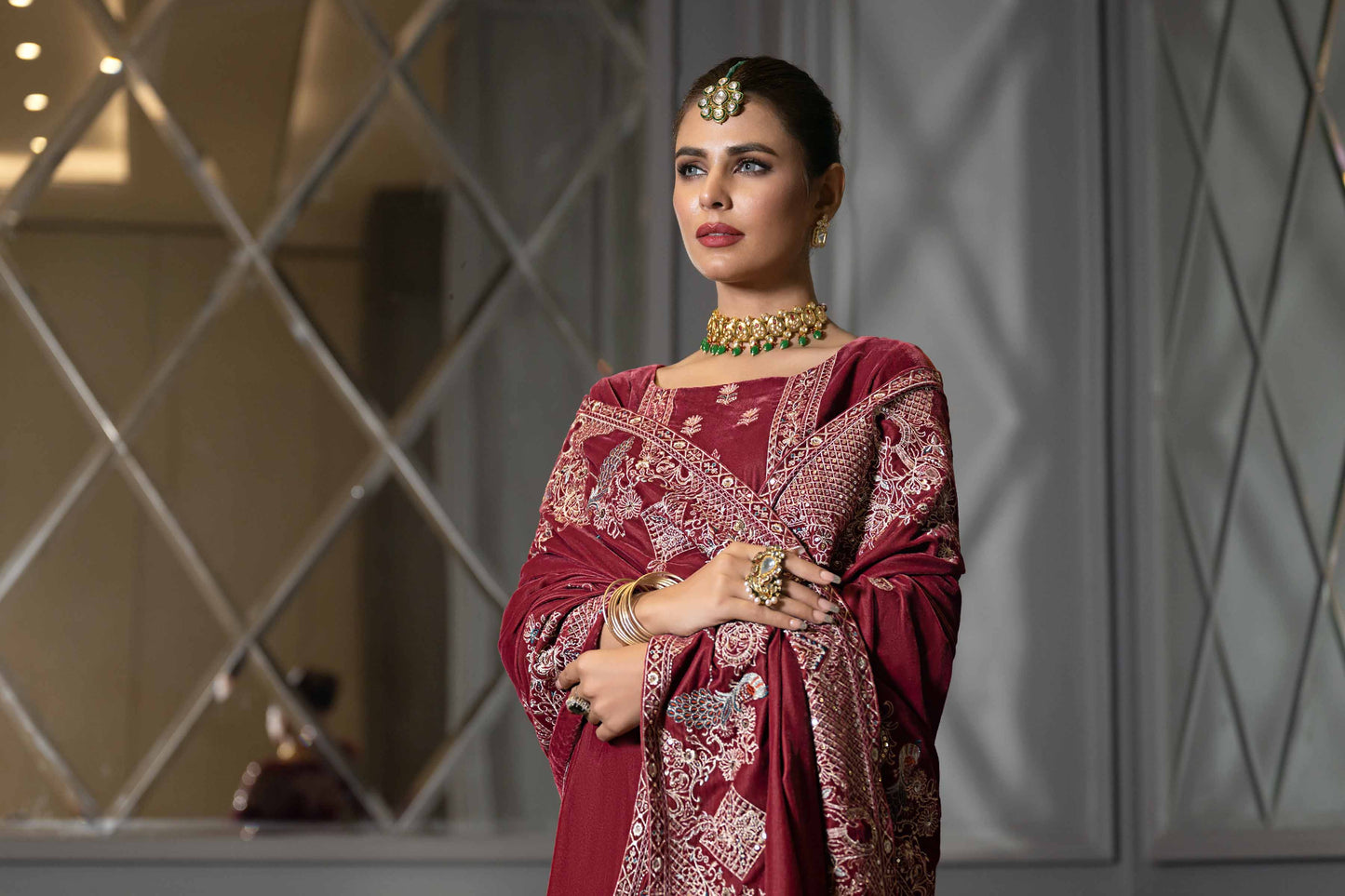 Nishat Linen - 3 Piece - Embroidered Suit - KFW23-51