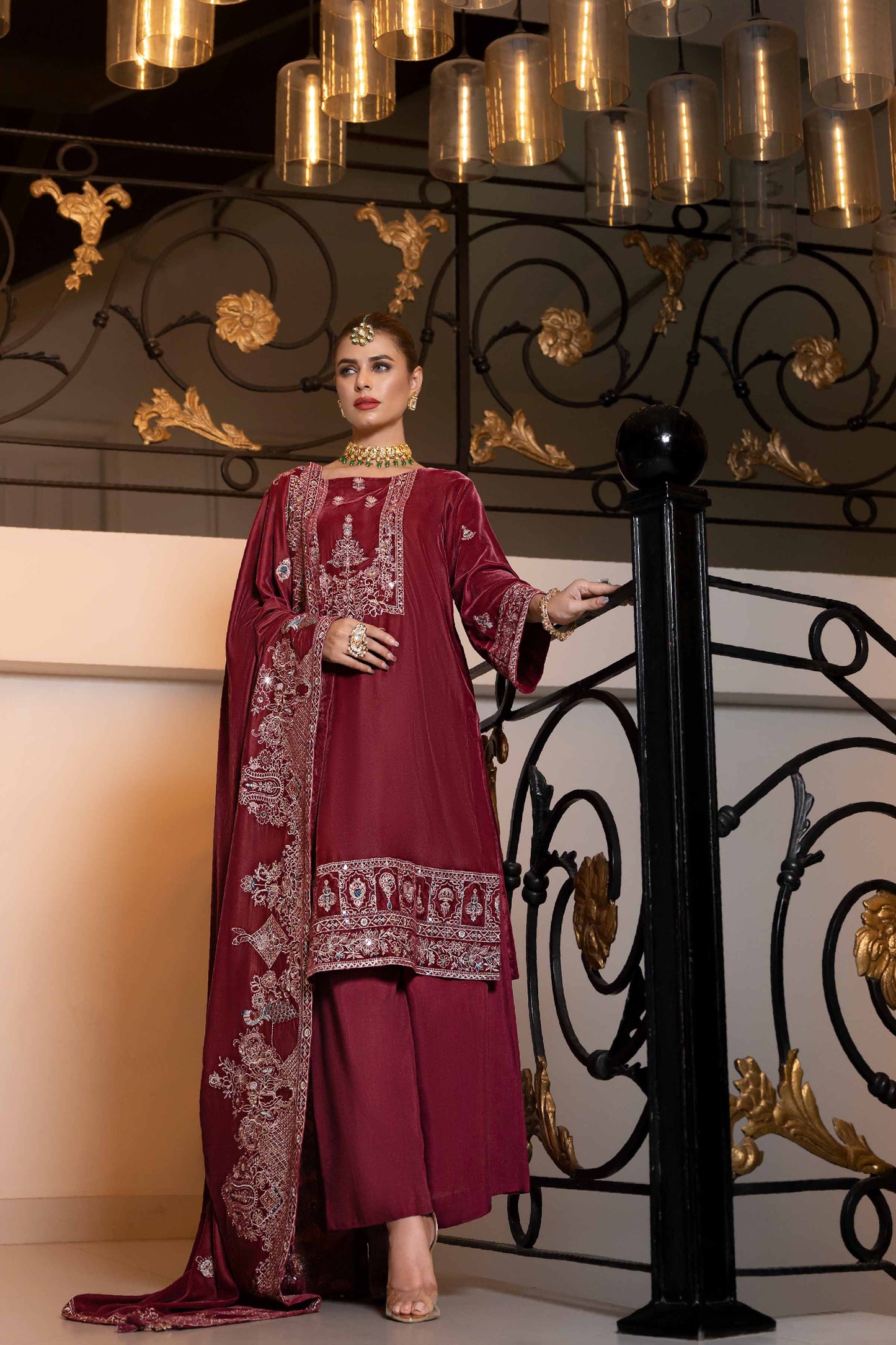Nishat Linen - 3 Piece - Embroidered Suit - KFW23-51