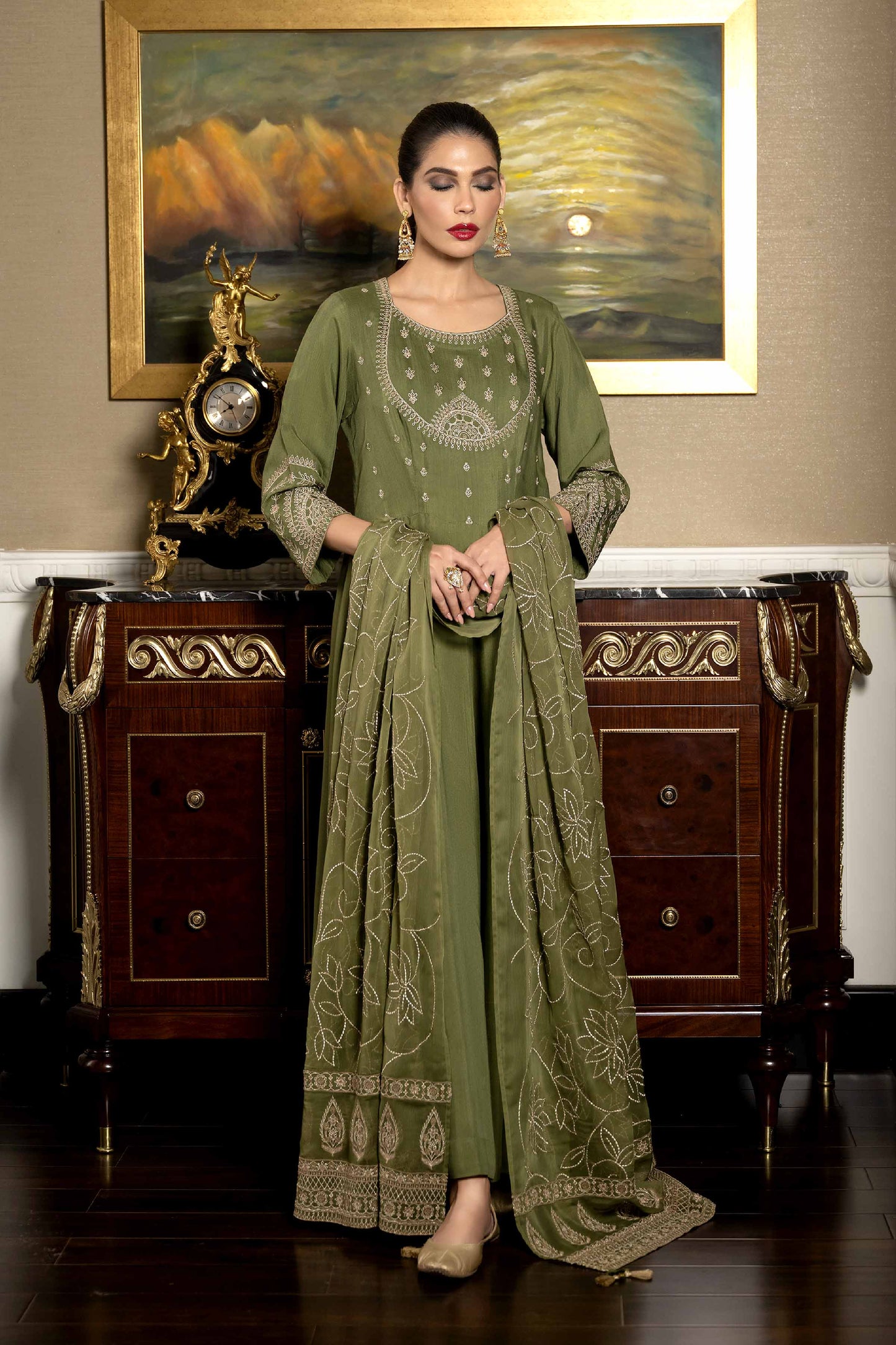 Nishat Linen - 2 Piece - Embroidered Suit - KFW23-53