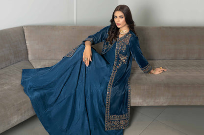 Nishat Linen - 3 Piece - Embroidered Suit - KFW23-55