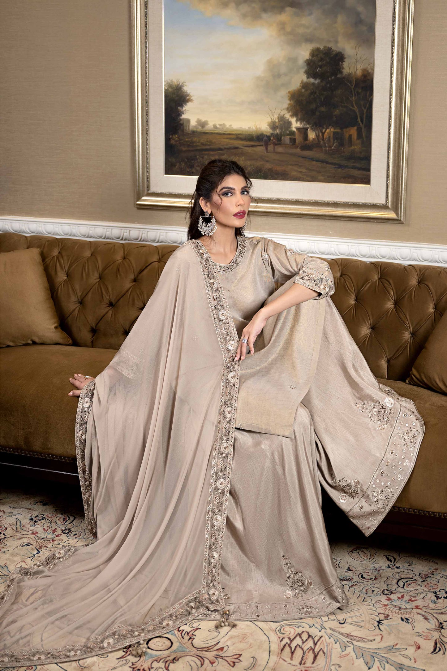 Nishat Linen - 3 Piece - Embroidered Suit - KFW23-57