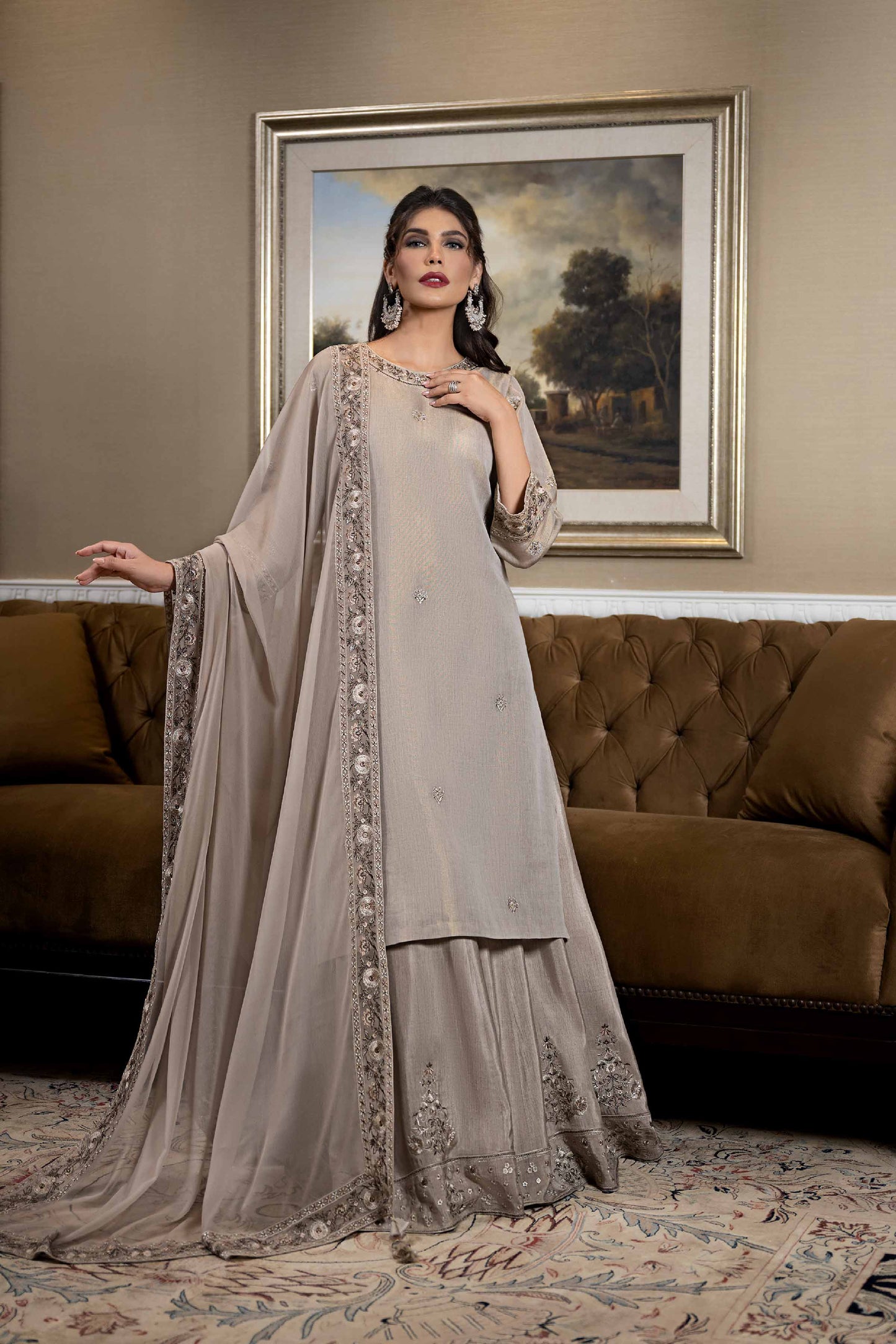 Nishat Linen - 3 Piece - Embroidered Suit - KFW23-57