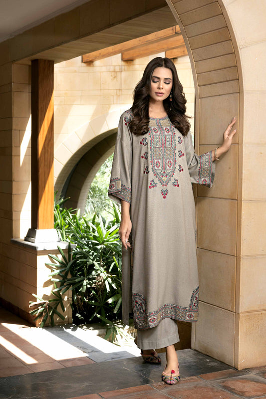 Nishat Linen - 2 Piece - Embroidered Suit - KFW23-62