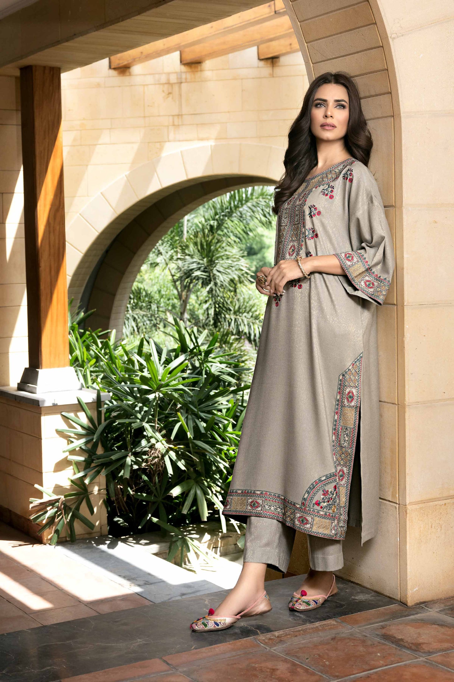 Nishat Linen - 2 Piece - Embroidered Suit - KFW23-62