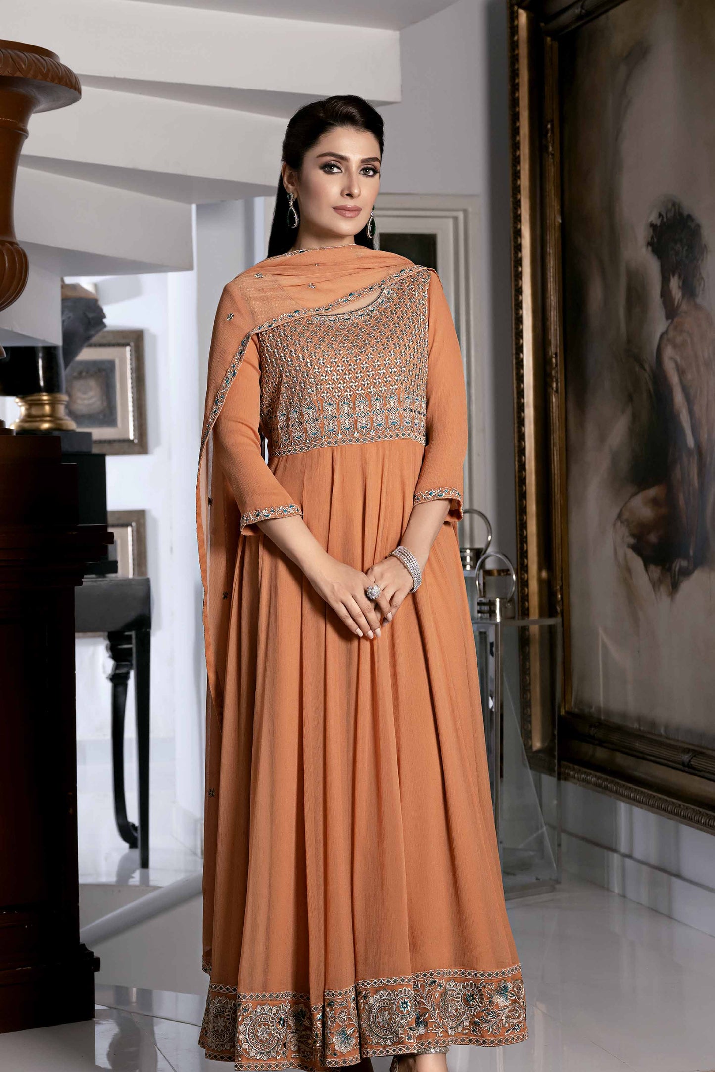 Nishat Linen - 2 Piece - Embroidered Suit - KFW23-64