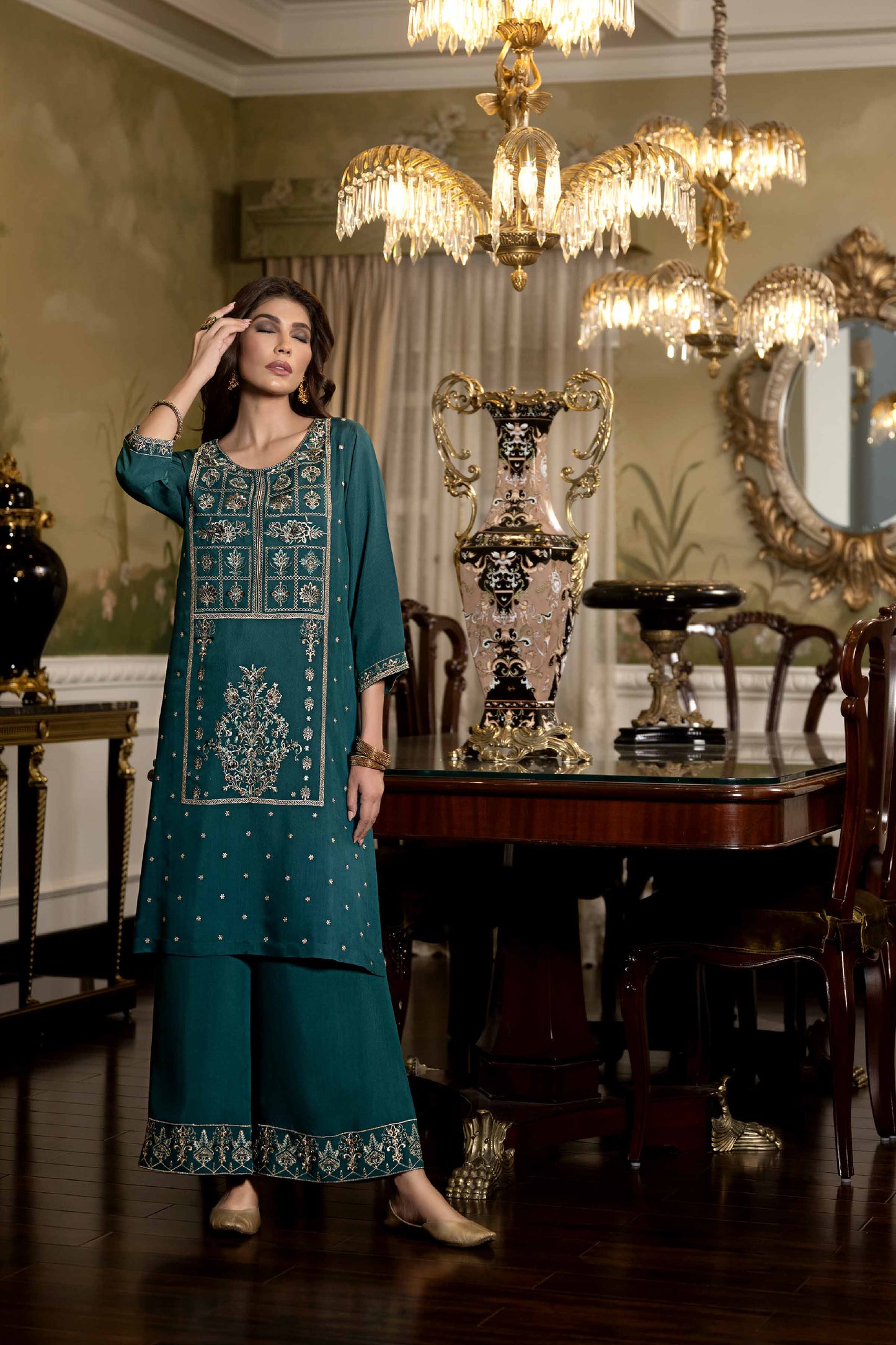 Nishat Linen - 2 Piece - Embroidered Suit - KFW23-65