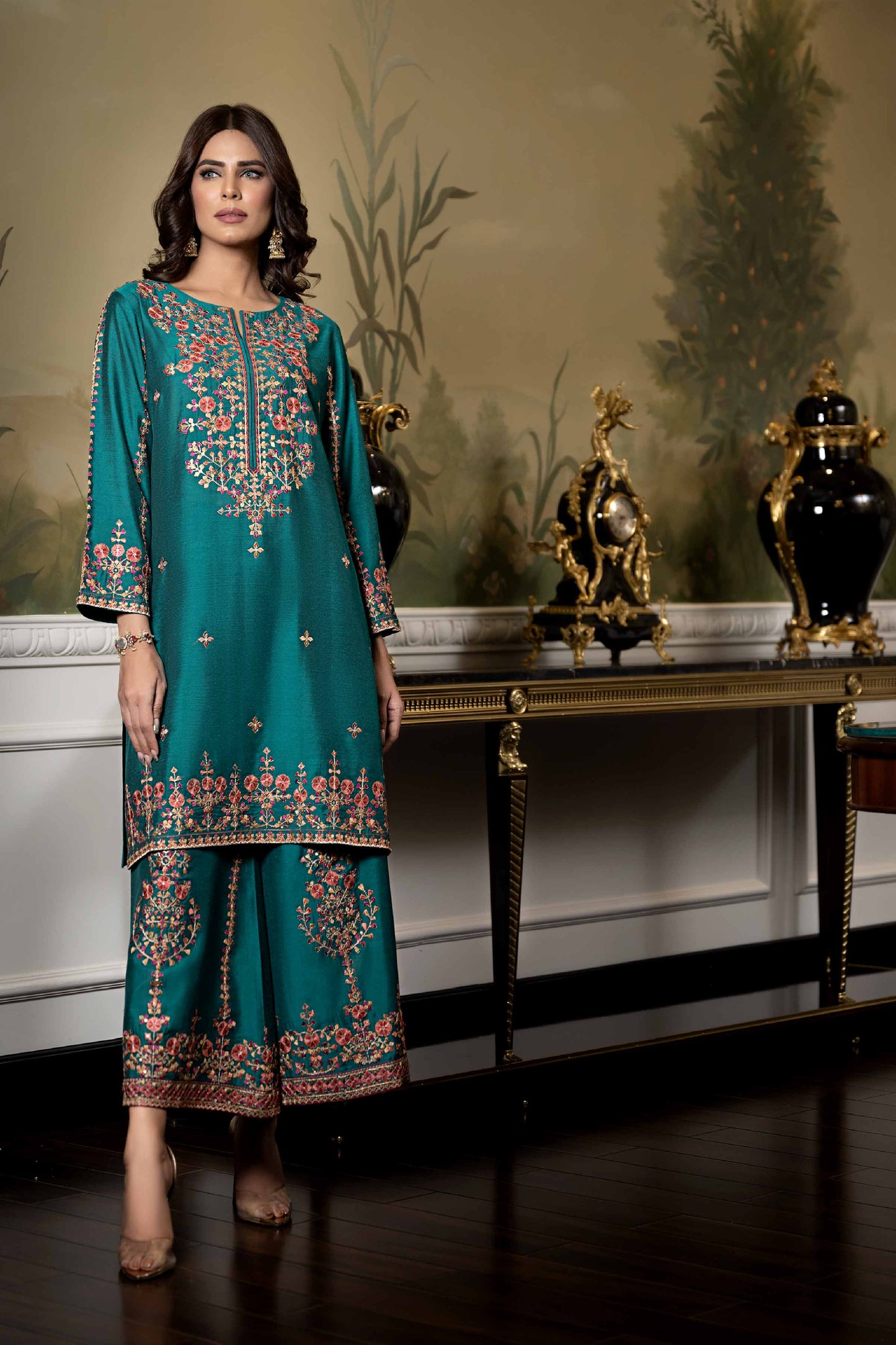 Nishat Linen - 2 Piece - Embroidered Suit - KFW23-66