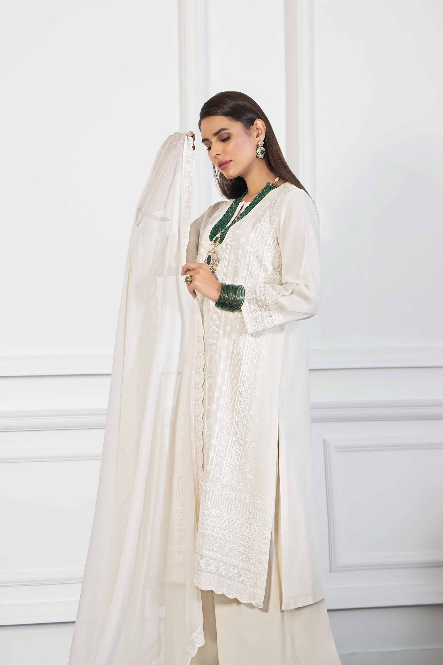 Nishat Linen - 3 Piece - Embroidered Suit - KFW23-67