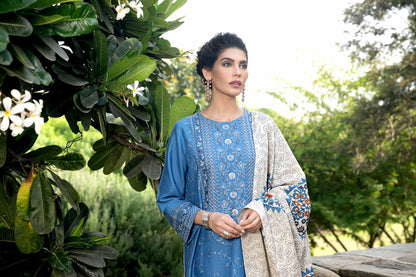 Nishat Linen - 3 Piece - Printed Embroidered Suit - KFW23-69