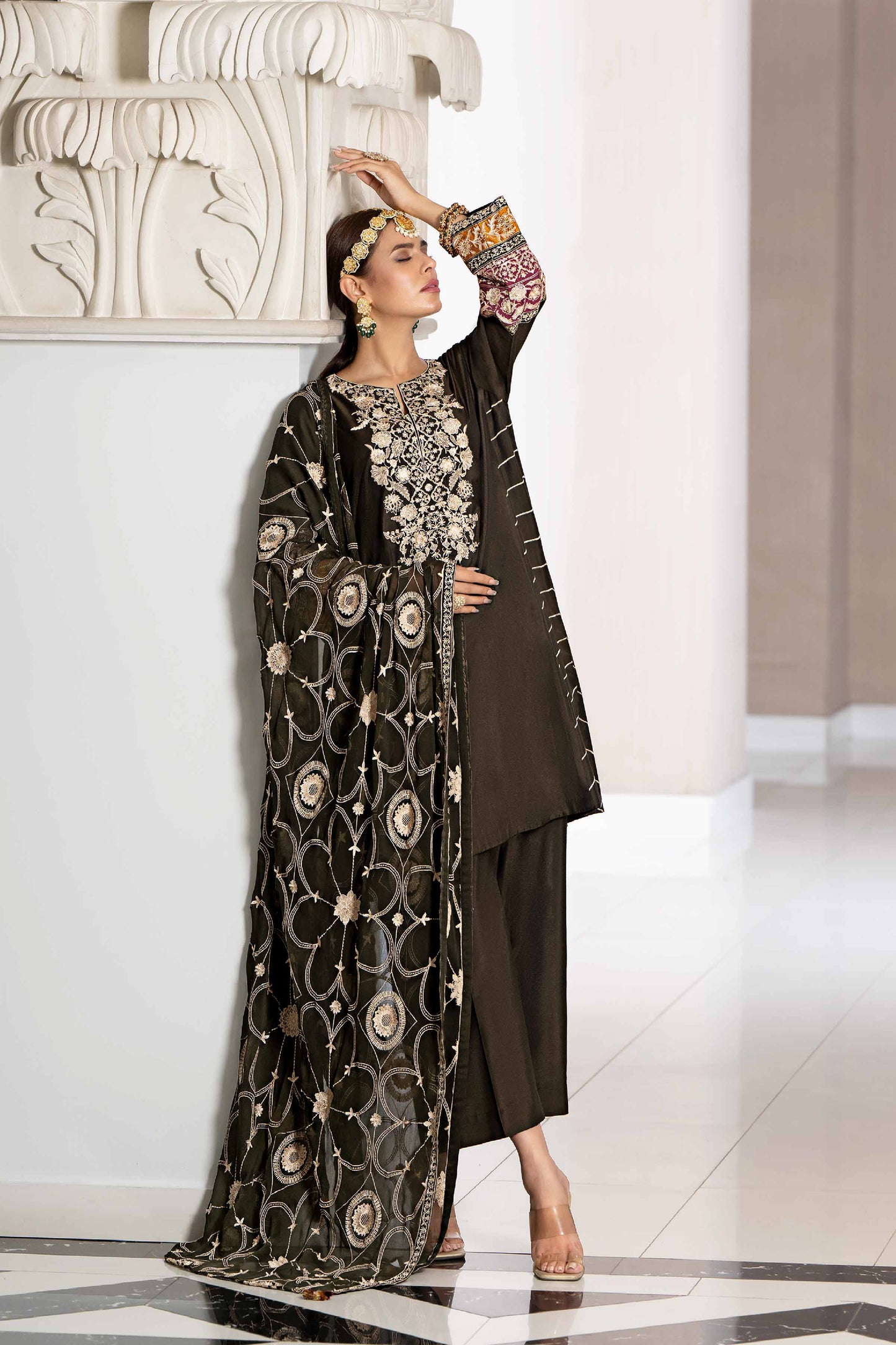 Nishat Linen - 3 Piece - Embroidered Suit - KFW23-71