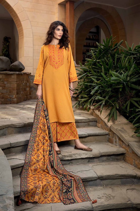 Nishat Linen - 3 Piece - Printed Embroidered Suit - KFW23-72