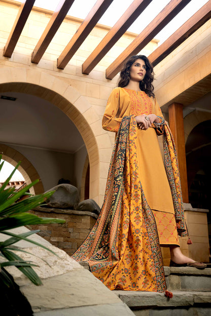 Nishat Linen - 3 Piece - Printed Embroidered Suit - KFW23-72