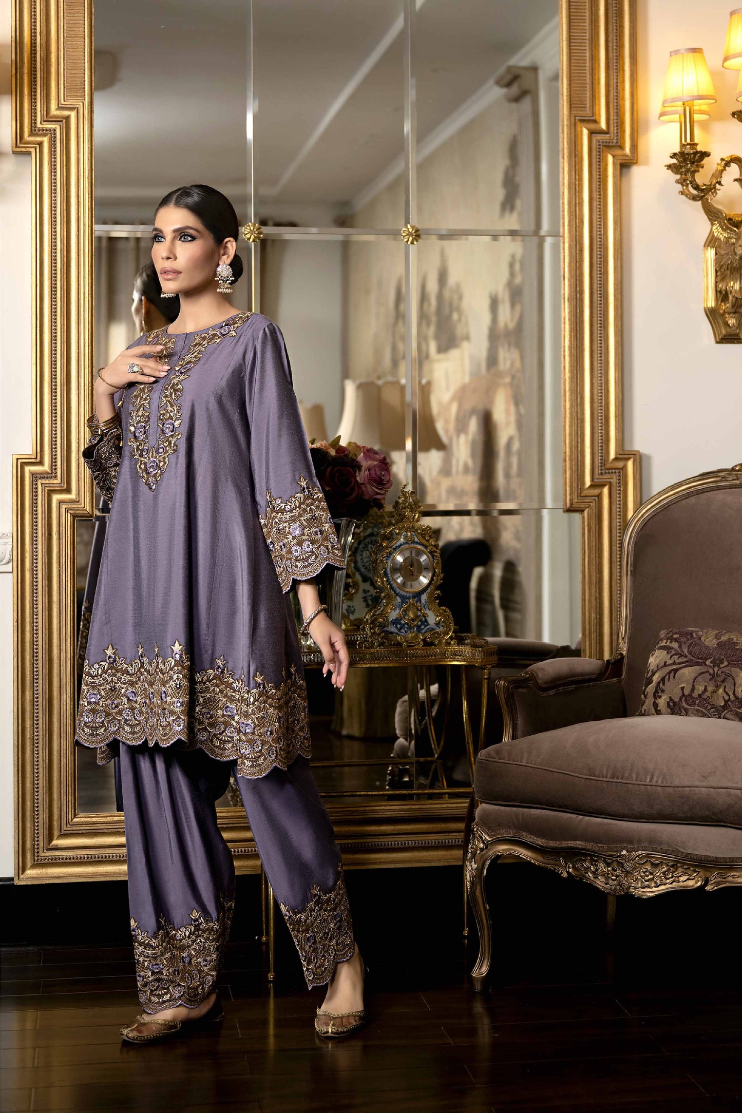Nishat Linen - 2 Piece - Embroidered Suit - KFW23-73