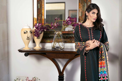 Nishat Linen - 3 Piece - Printed Embroidered Suit - KFW23-77