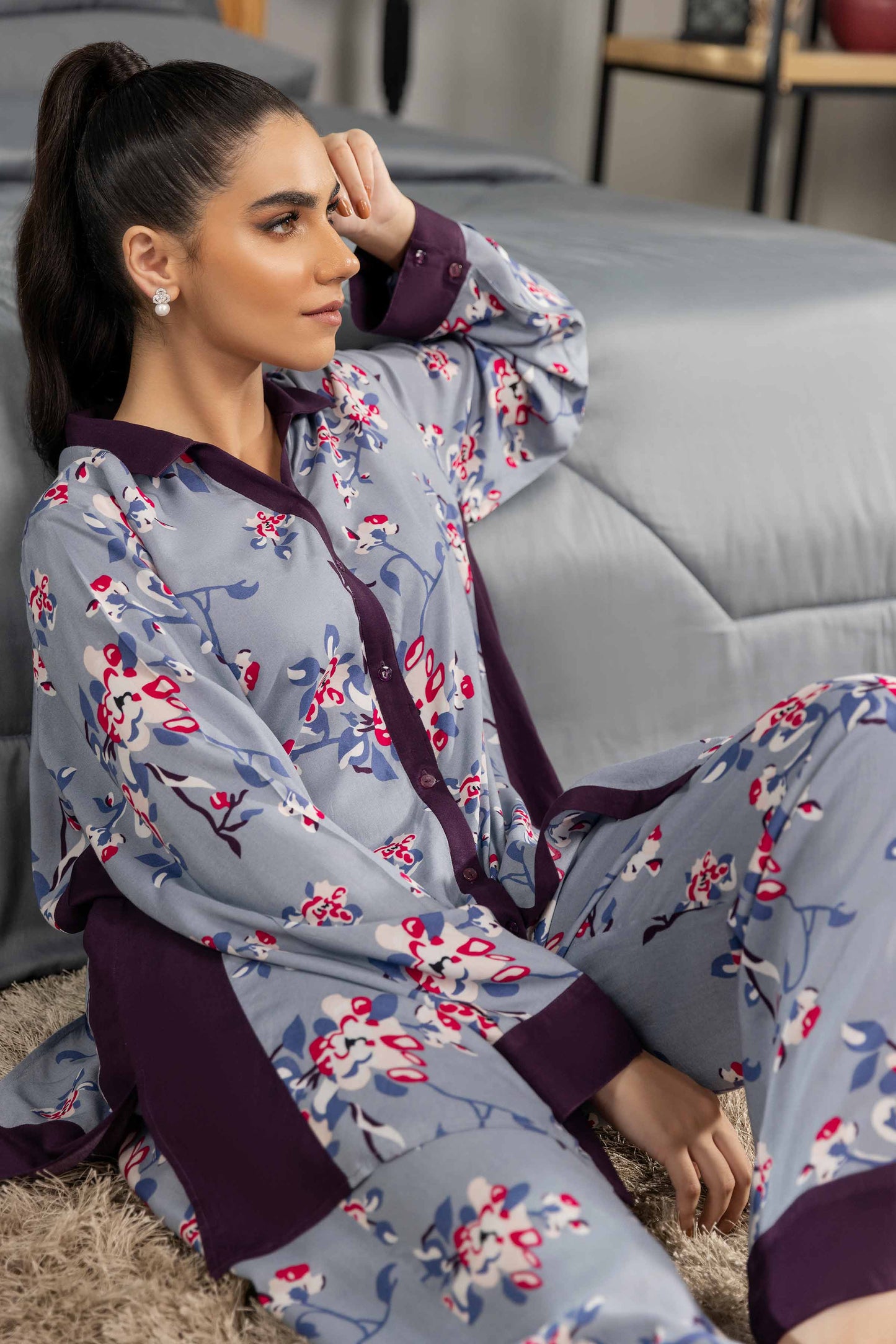 Nishat Linen - 2 Piece - Printed Loungewear - KLW23-09