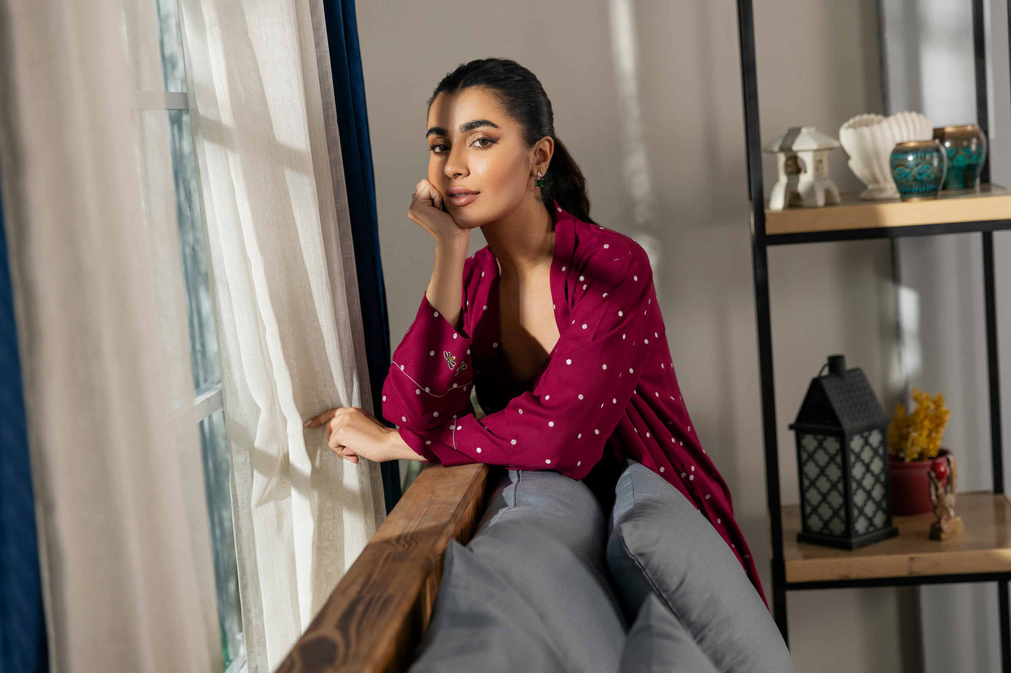 Nishat Linen - 3 Piece - Embroidered Loungewear - KLW23-12
