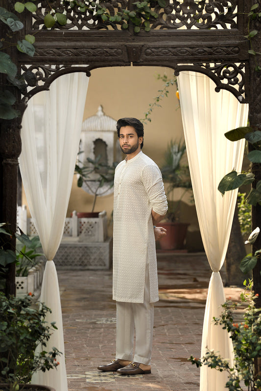 Nishat Linen - KNS22-02-Embroidered 2PC
