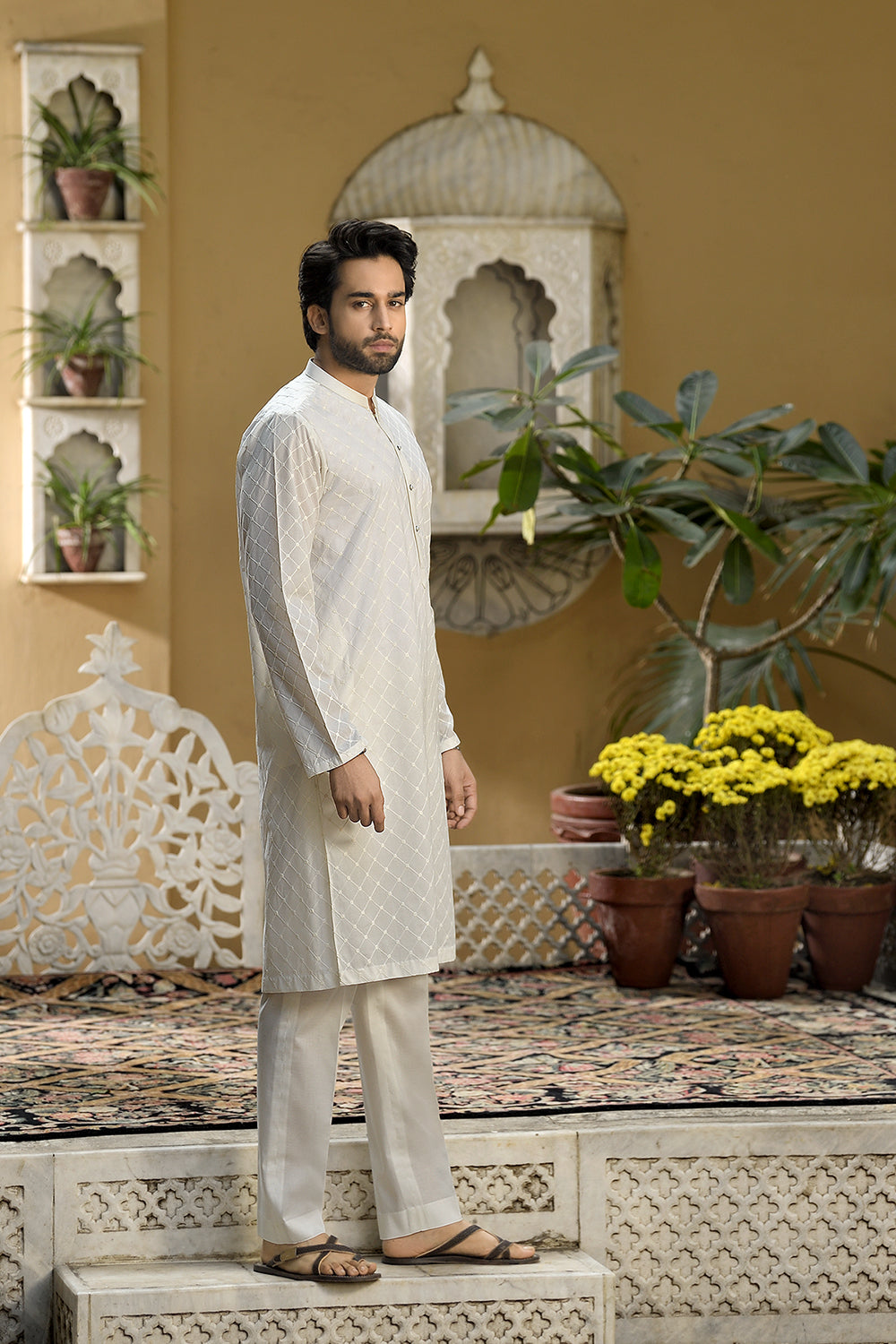 Nishat Linen - KNS22-01-Embroidered 2PC