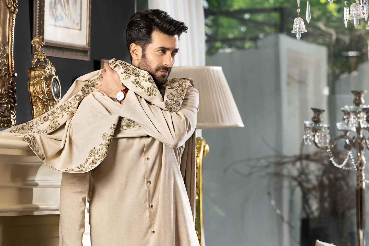 Nishat Linen - 3 Piece - Embroidered Suit - KNW23-01