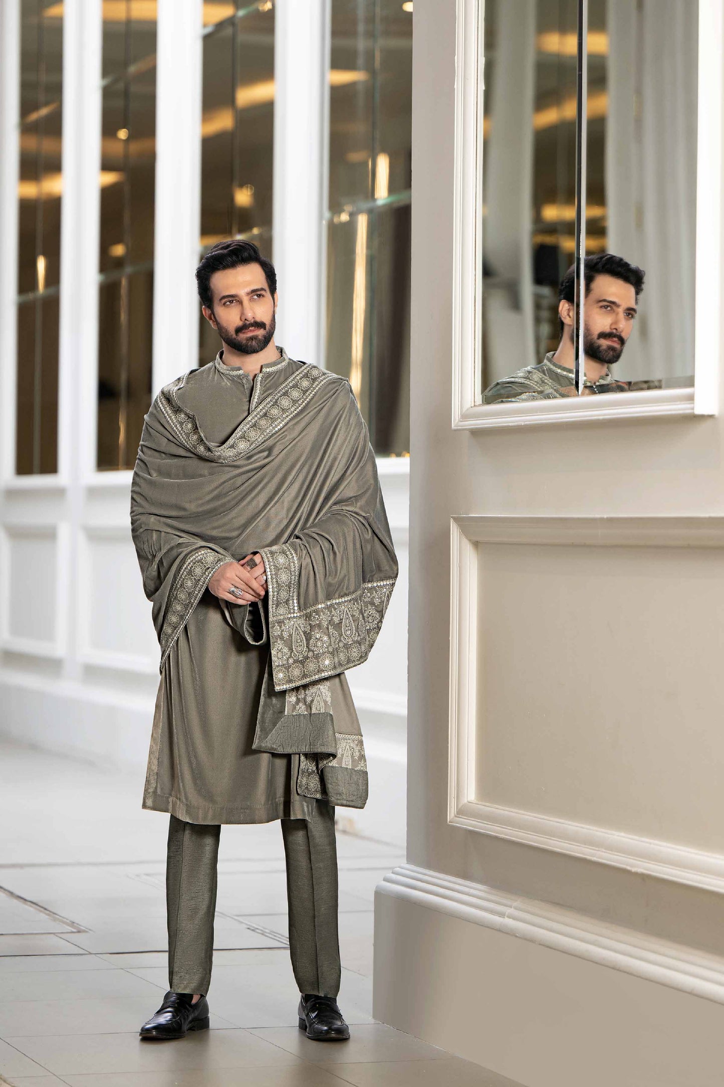 Nishat Linen - 2 Piece - Embroidered Suit - KNW23-03