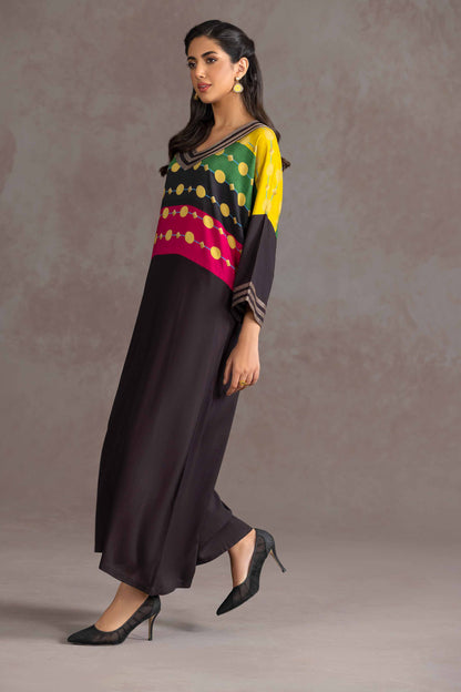 Nishat Linen - Printed Embroidered Shirt - KPW23-04