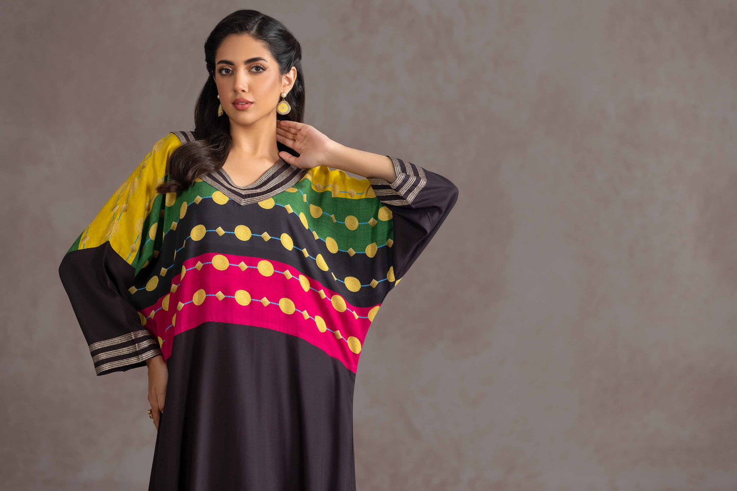 Nishat Linen - Printed Embroidered Shirt - KPW23-04