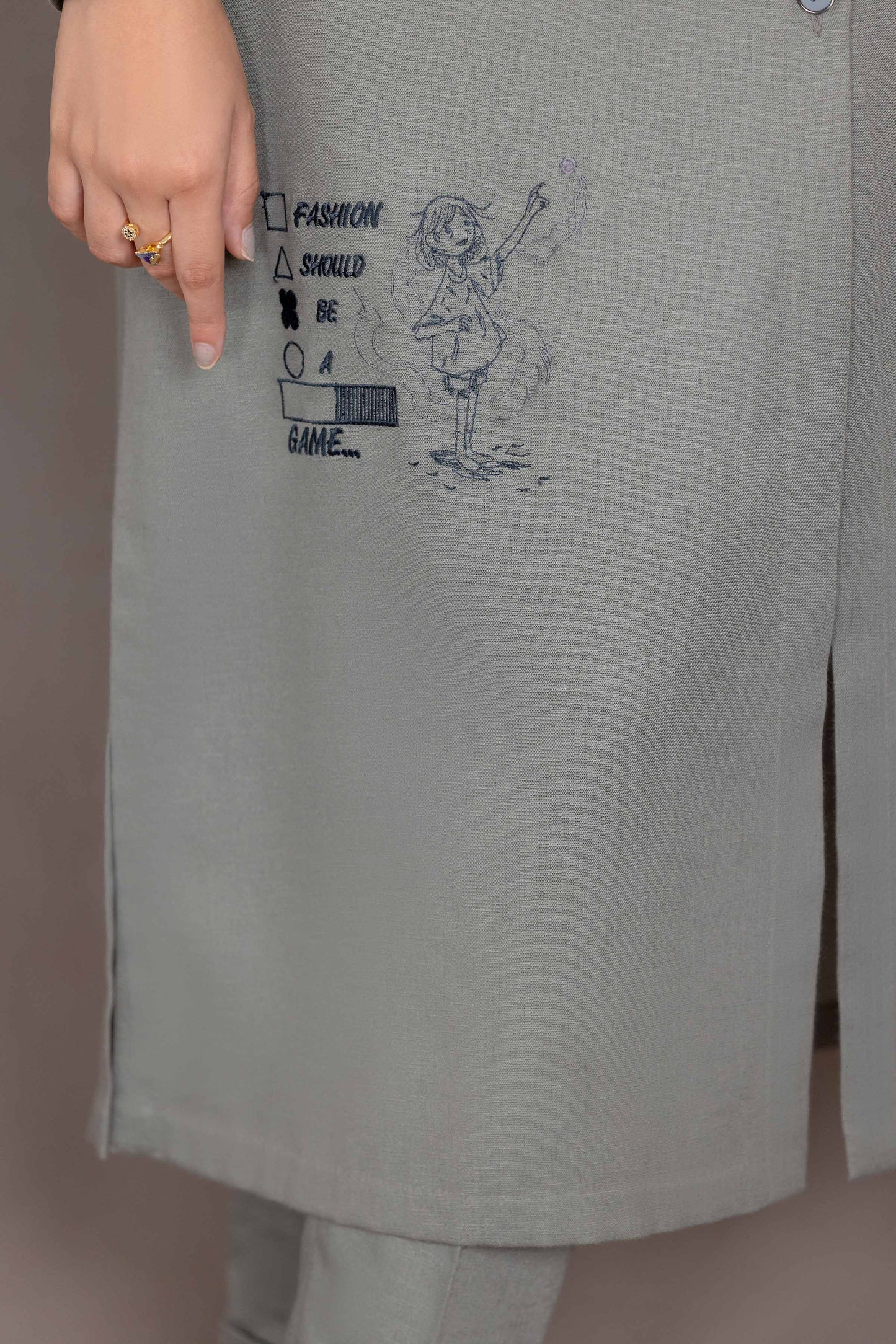 Nishat Linen - 2 Piece - Basic Suit - KPW23-08